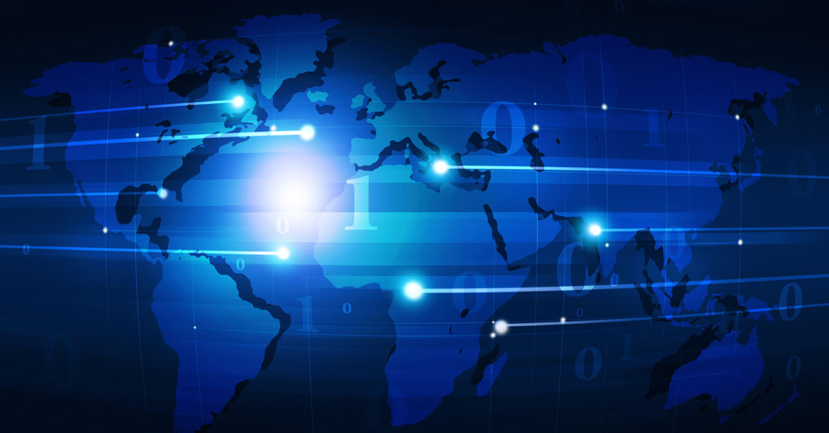 Stock---digital-map-world