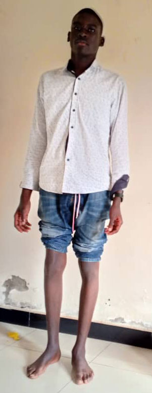 Picture of Jeremiah Ogen Rwo, WFH Humanitarian Aid Program donations receipient.