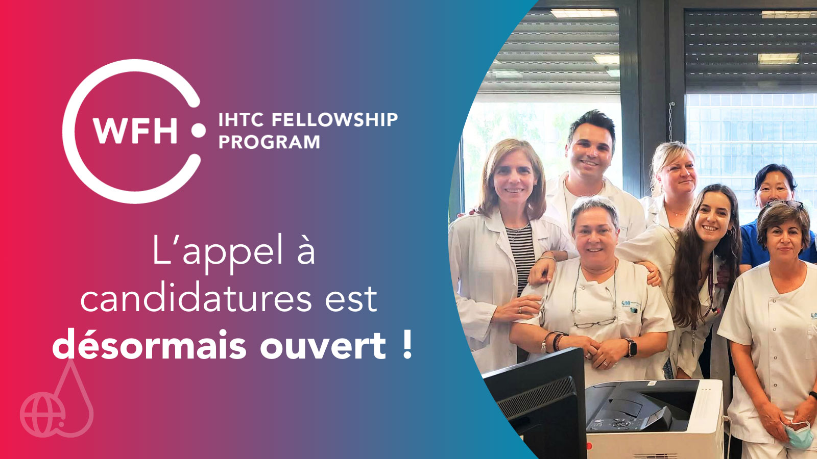 Appel à candidatures pour le programme de bourses 2024 de la FMH des Centres internationaux de formation en hémophilie !