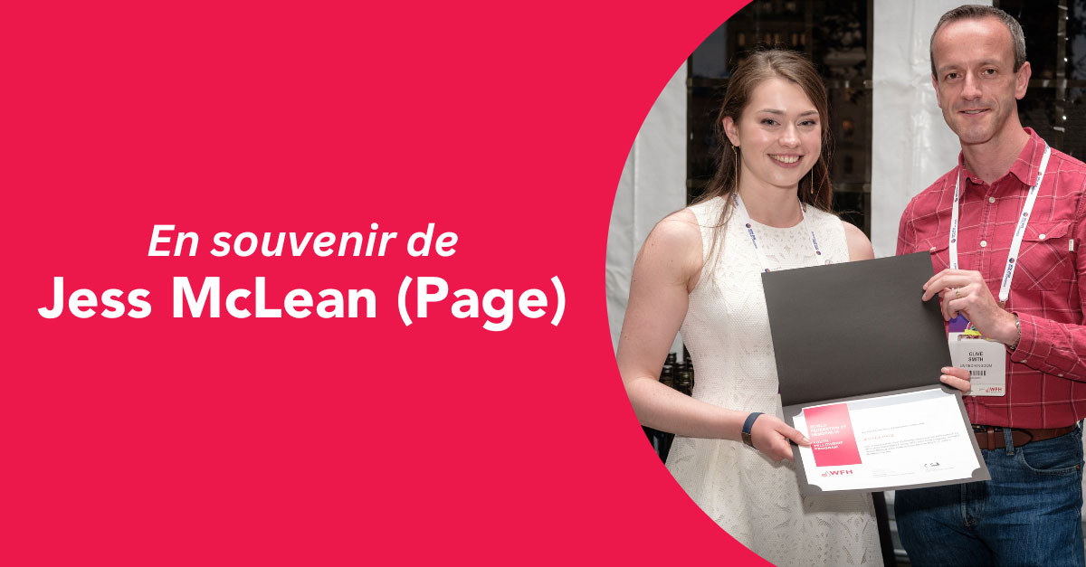 WFH mourns passing of Jess McLean (Page)