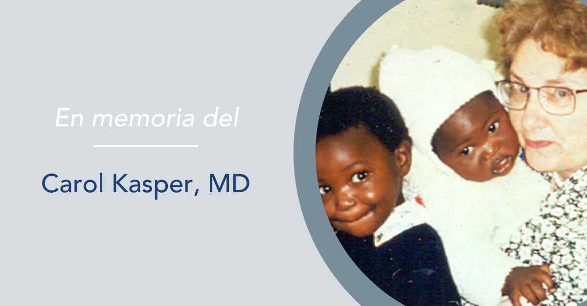 Carol Kasper, defensora de toda la vida de la comunidad mundial de personas con trastornos hemorrágicos.