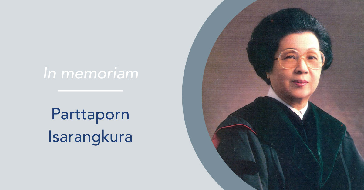 WFH mourns passing of Parttaporn Isarangkura