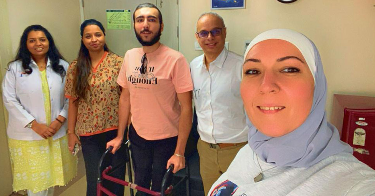 Syrian man walks again thanks to global collaboration