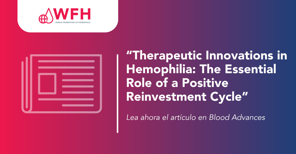 Se publica artículo sobre innovaciones terapéuticas para la hemofilia