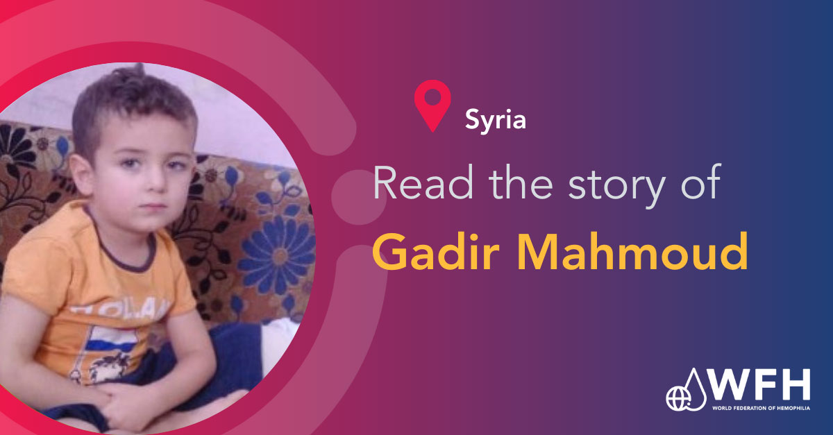 Prophylaxis brings relief to 10-year-old Gadir Mahmoud with hemophilia