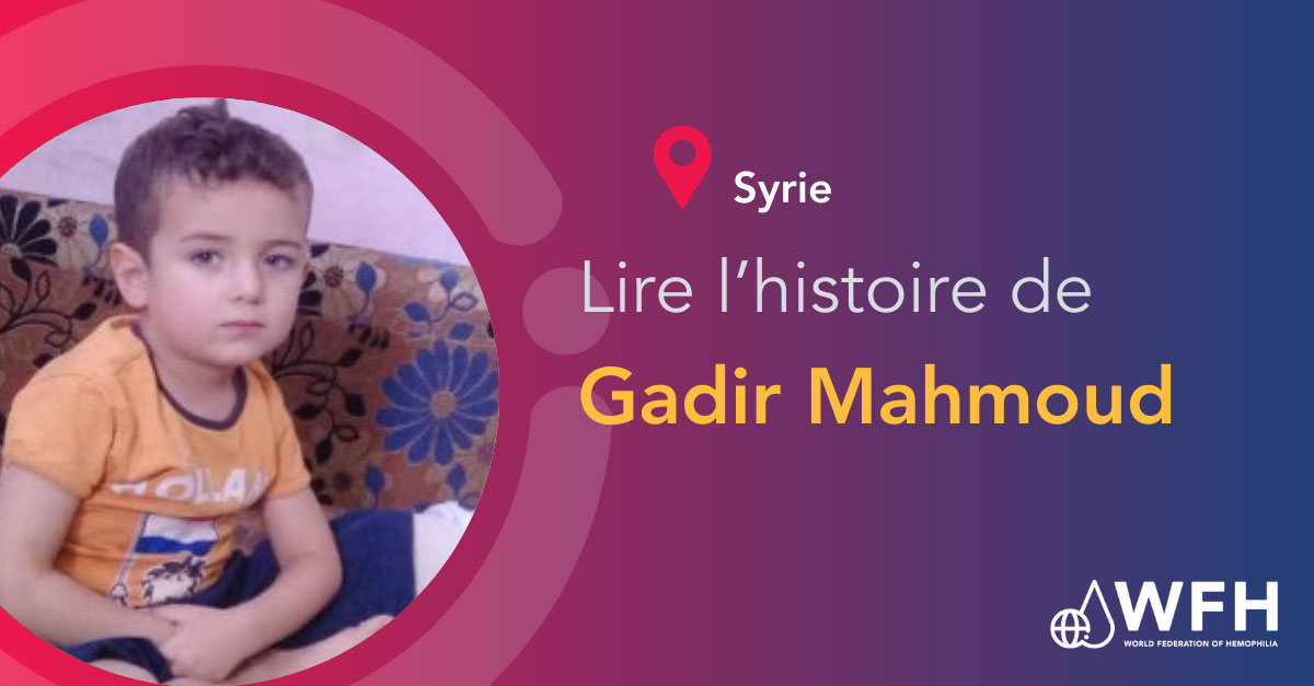La prophylaxie apporte un soulagement à Gadir Mahmoud, 10 ans, atteint d'hémophilie.