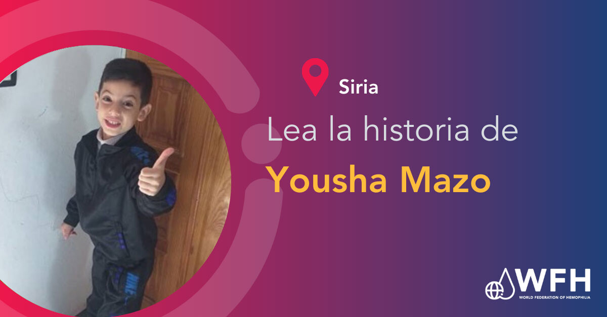 La vida de un niño sirio con hemofilia A grave se transforma por completo: Yousha Mazo, chico sirio de 11 años