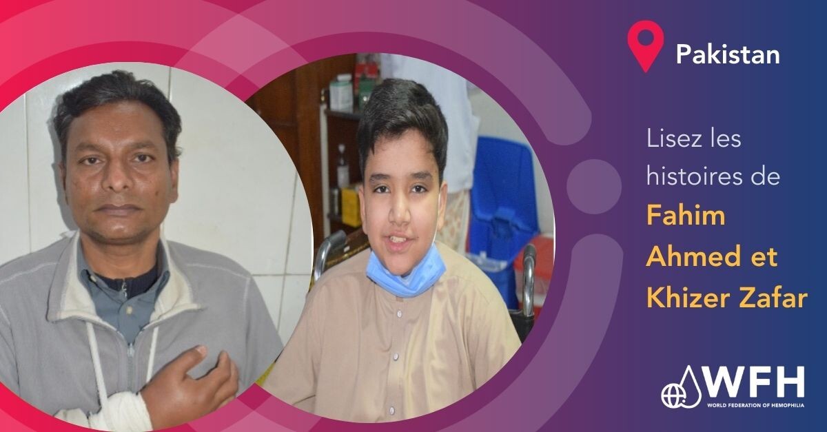 Un traitement qui a changé la vie de deux personnes vivant avec l'hémophilie au Pakistan grâce à la WFH