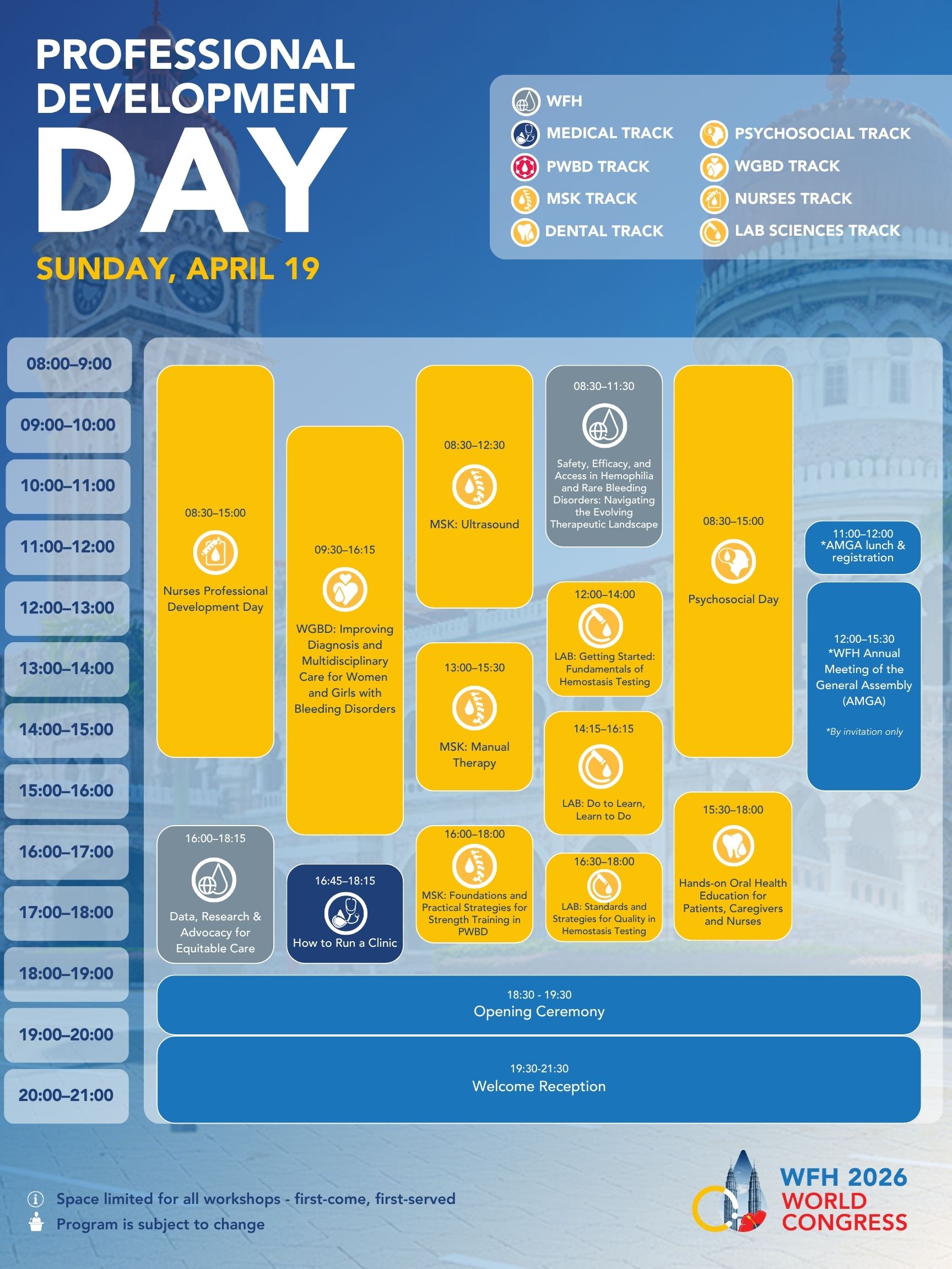 Sneak peek at the WFH 2026 World Congress workshops: see what’s in store!
