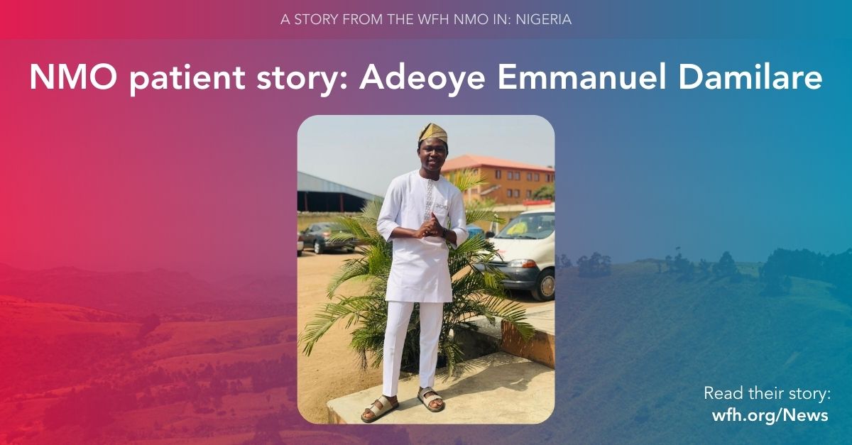 NMO patient story: Adeoye Emmanuel Damilare from Nigeria